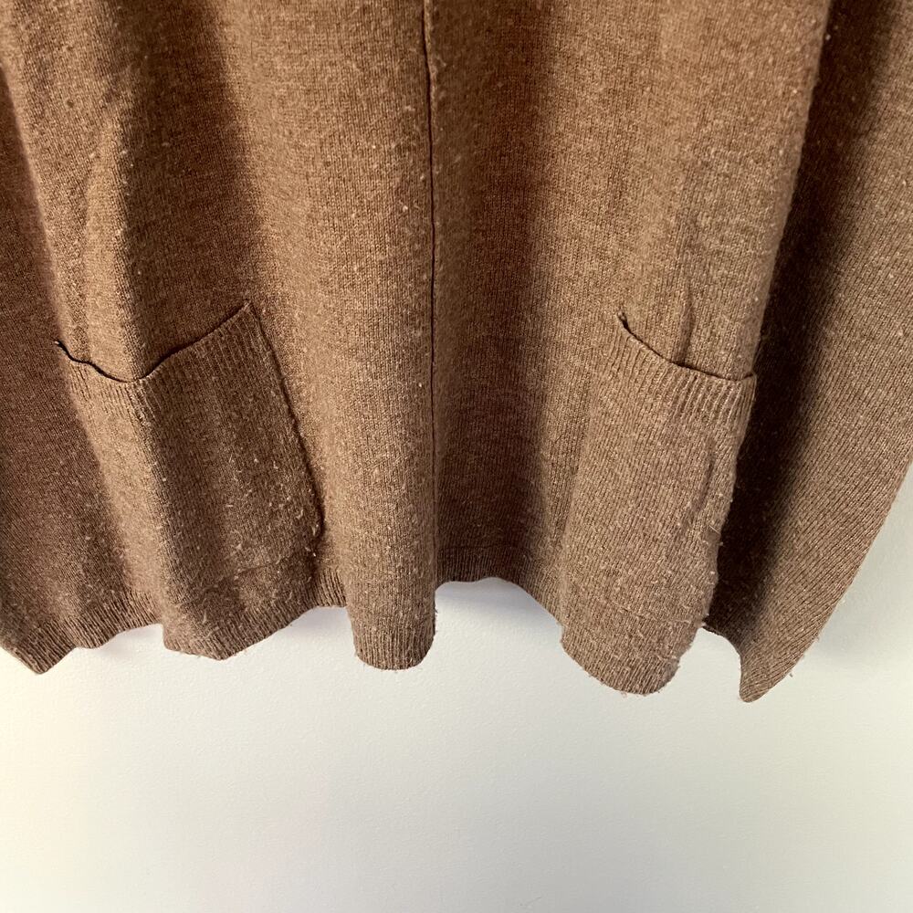 WooLovers Cashmere & Merino Pocket Tunic in Pecan Marl Size Medium - Picture 10 of 16